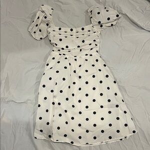 Black Polka Dot Mini Dress